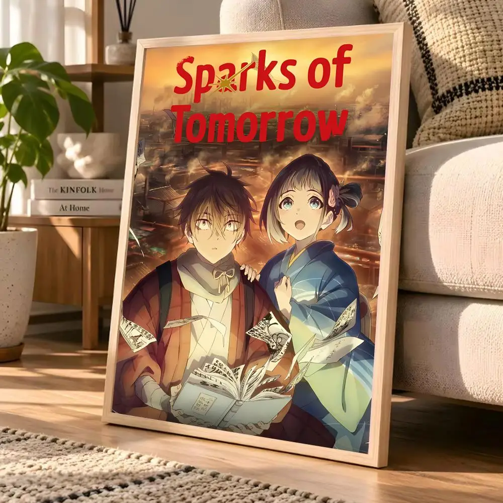 Dreamy Radiant Anime Sparks Of TomorrowS Poster Wall Art Mural Print for Home Accent, Unframed Decorative Piece