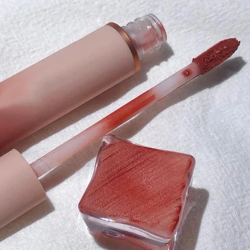 Veludo fosco batom creme sexy vermelho matiz labial hidratante de longa duração brilho labial maquiagem à prova dwaterproof água cosméticos coreanos 6 cores