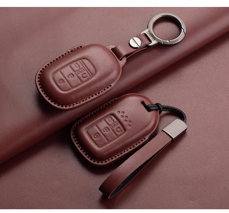 Leder Auto Fernbedienung Schlüssel Fall Abdeckung Für Honda Civic 11th 2022 Für Honda Civic Accord HR-V CR-V CRV 2022 2023 schutz Halter Fob – Detail 11