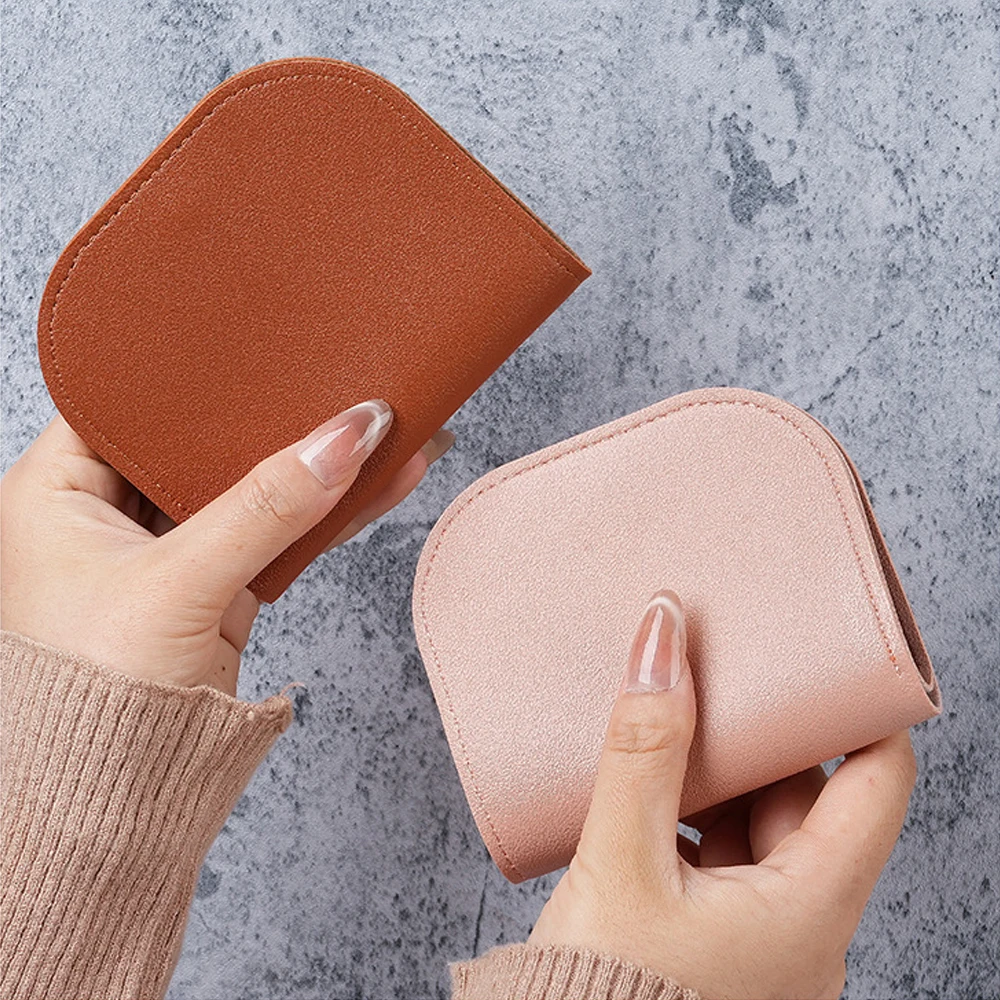 

Многофункциональный держатель для карт, устойчивый к царапинам, тонкий кошелек с зажимом для денег, карман для монет, долговечный женский короткий кошелек для мелочи