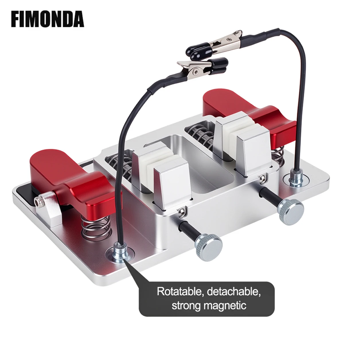 Aluminum Alloy Multi Functional Auxiliary Hand Soldering Table with Heat-resistant Fixture for LED PCB Circuit Board Repair