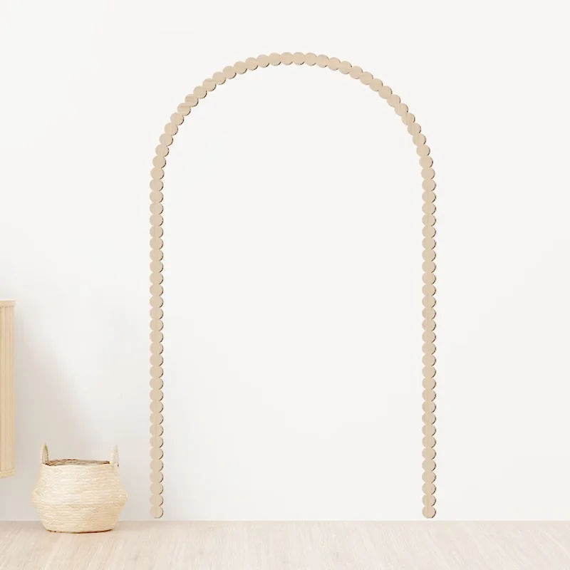 

Wood Wall Arch Decor Modern Wooden Wall Panel Scallop Wall Trim Accent DIY wood arch shaped wooden frame scalloped