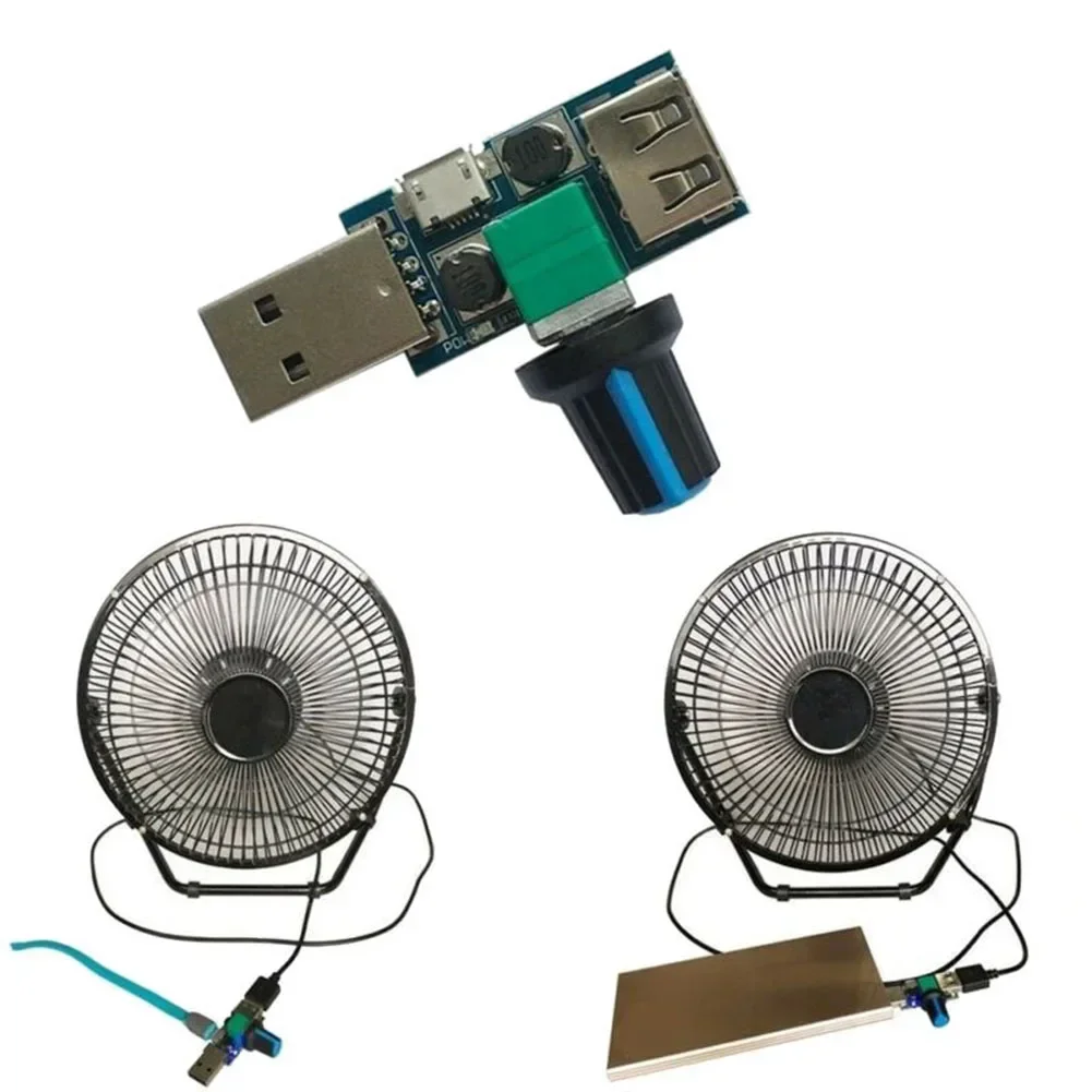5W For USB Fan Controller for Adjustable Airflow DC 2 5V to 8 0V for Various 5V For USB Fans with Speed Regulation