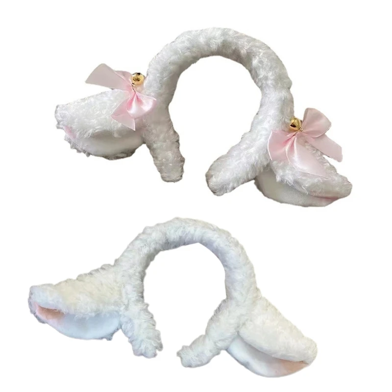 

S1Y1 Lamb Headband Cartoon Animal Hairband Hair Hoop Makeup