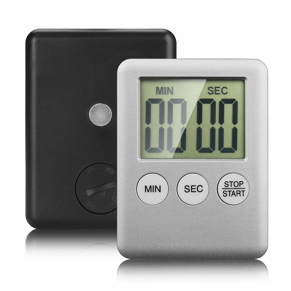 

Magnetic Kitchen Timer Digital Cooking Baking LCD Count Down Up Loud Alarm Countdown Alarm Magnet Clock Sleep Clock Kitchen