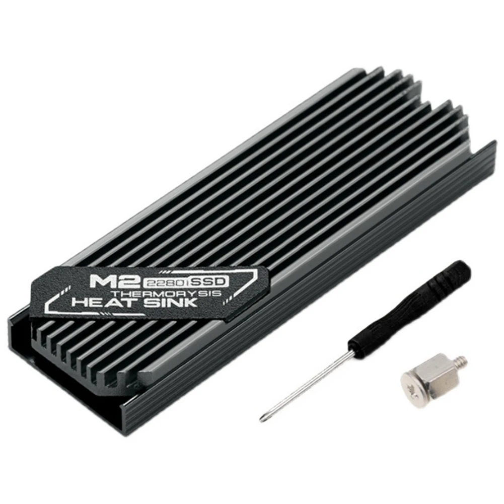 

Ultrathin M.2 SSD Heat Sink M2 2280 Solid State Hard Disk Aluminum Heatsink Cooler Cooling Thermal Pad