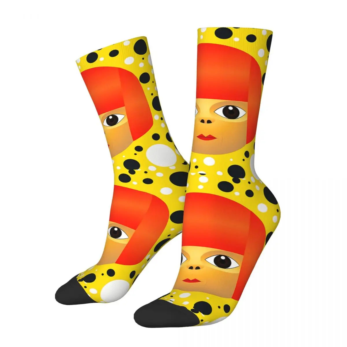 

Face Art Yayoi Kusama Japanese Artist Unisex Winter Socks Outdoor Happy Socks Street Style Crazy Sock