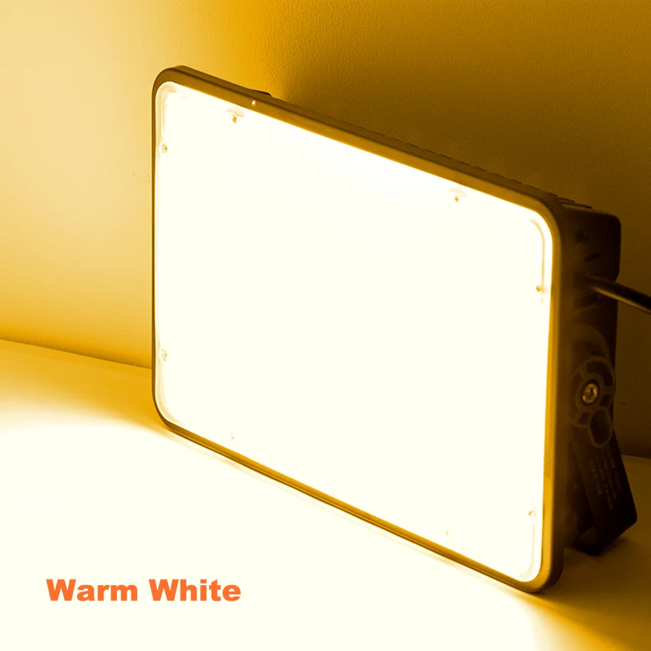 

Светодиодный прожектор 50W 100W 200W 400W, AC 220V, IP66, водонепроницаемый, холодный белый/теплый белый свет, для наружного освещения