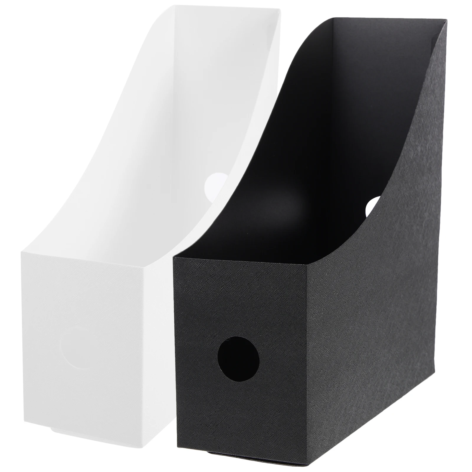 2 Pcs File Rack ganizer PP Magazine Holder Office Book Storage Bins Wear Resistant Desk ganizers for Student Classroom Library