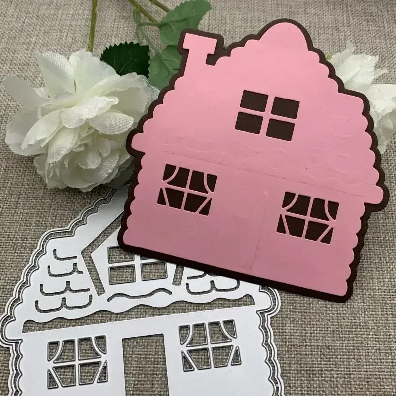 

Cute house Metal Cutting Dies For DIY Scrapbooking Decorative Embossing Handcraft Die Cutting Template Mold