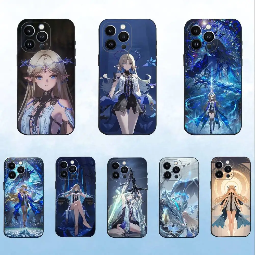 

Cartethyia-Wuthering Waves Phone Case For iPhone 16,15,14,13,12,11 Plus,Pro Max,XS,X,XR,SE,Mini,8,7,Soft Silicone Black Cover