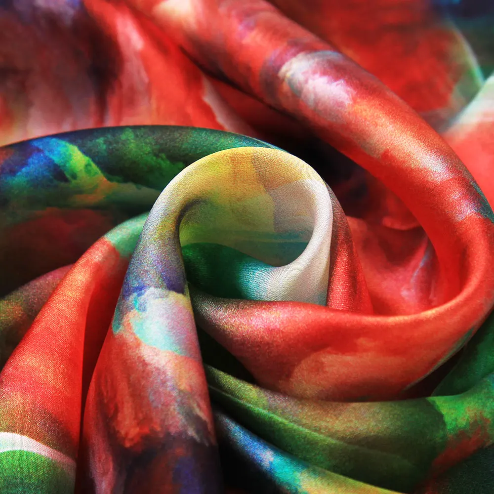53cm 100% Pure Silk Scarf Women Bandana Female Handkerchief Spirit Women's Natural Silk Square Headband Neckscarf Gift for Women