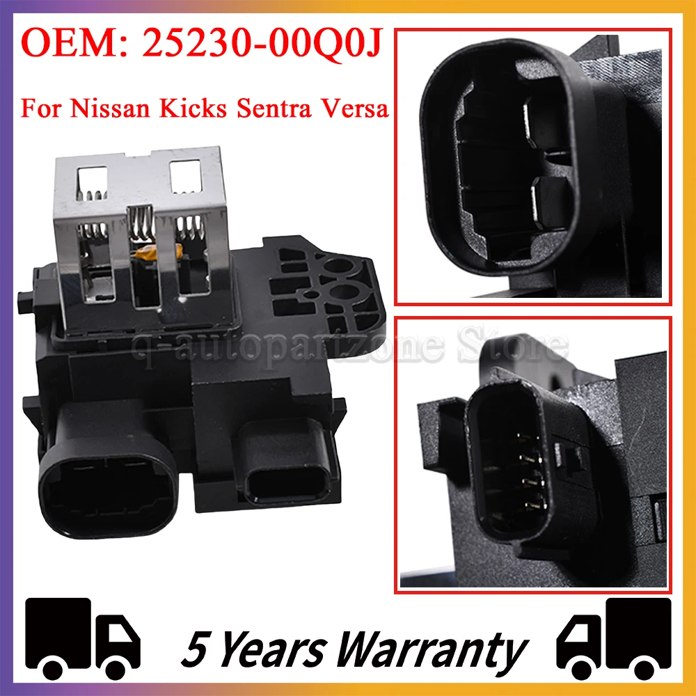 Car Radiator Heater Fan Blower Motor Resistor for NISSAN VERSA KICKS SENTRA 25550-7773R 255507773R 25230-00Q0J 2523000Q0J