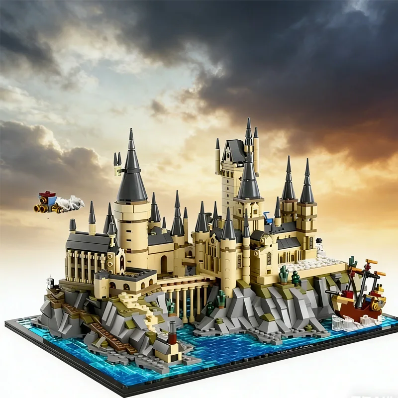 2025 nuevo 76419 escena de película creativa Castillo y tierras bloques de construcción DIY modelo ladrillos juguetes adultos cumpleaños regalo de Navidad