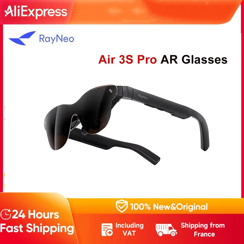 RayNeo Air 3S Pro Smart AR lunettes 13,5 pouces HD écran de visualisation 3840Hz 1200 Nits1200Nits luminosité 3D Surround son haut-parleurs