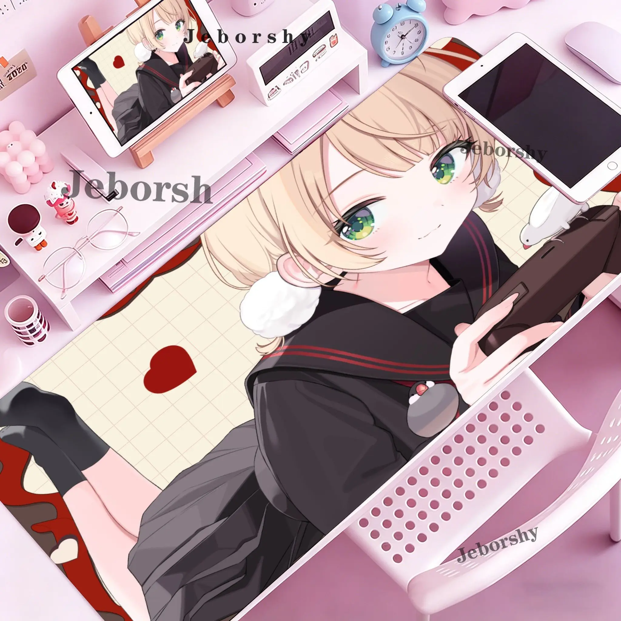 S-Shigure Ui Mouse Pad E-Sports Players Game Accessories Game Keyboard Pad Gamer Desktop Mat Deskmat Keyboard Pad