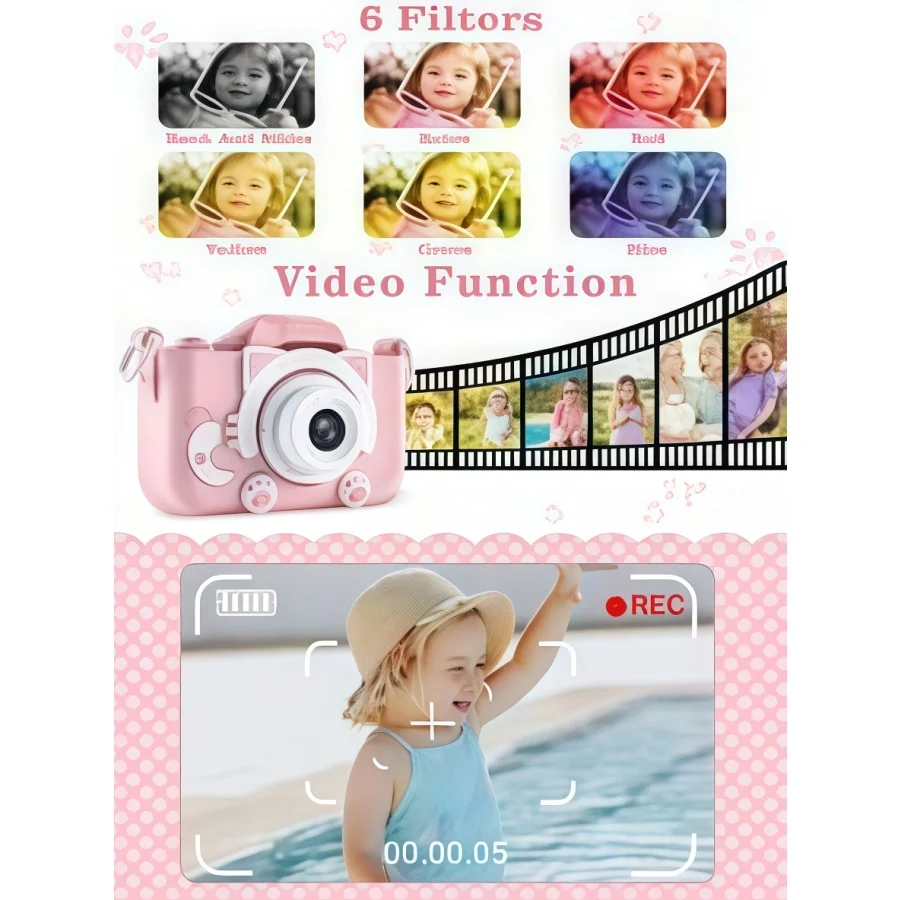 Christmas Kids Camera Mini Camera HD 1080P 1.44 inch New Designed Mini DV CAM Mini Sport Camera  Miniature Toys For Boys Girls