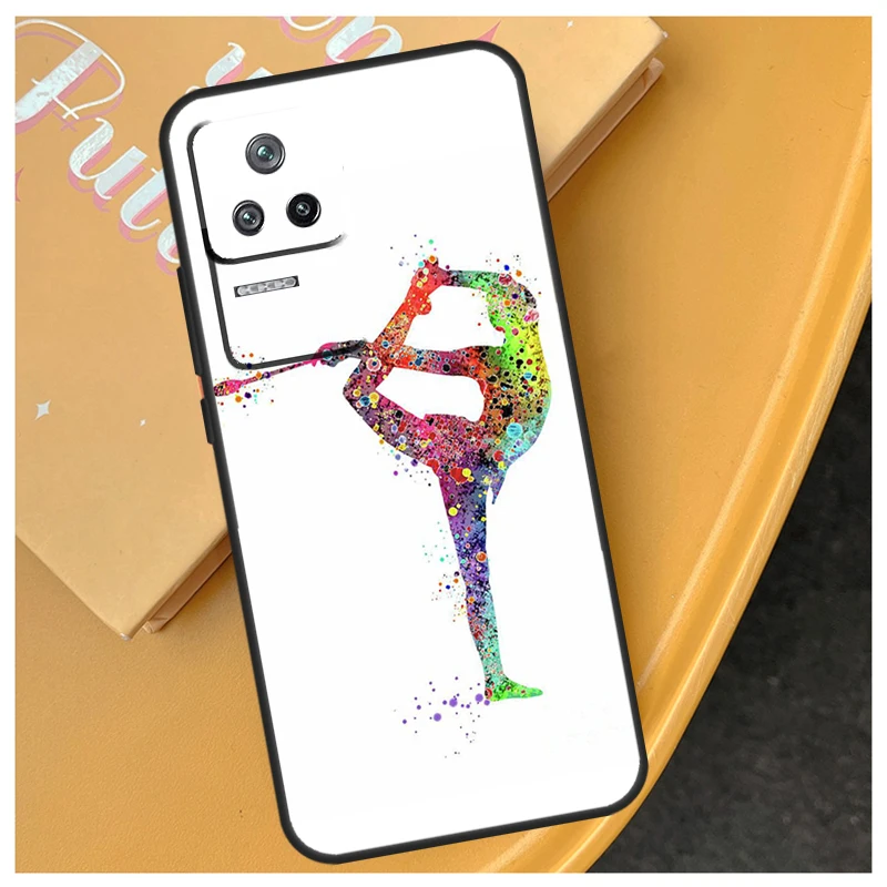 Gymnastics Watercolor Printing Case For Xiaomi 13 Pro 11T 12T 11 12 Lite POCO F5 X4 F4 GT F3 M5 M5s M4 POCO F5 X3 X5 Pro Cover