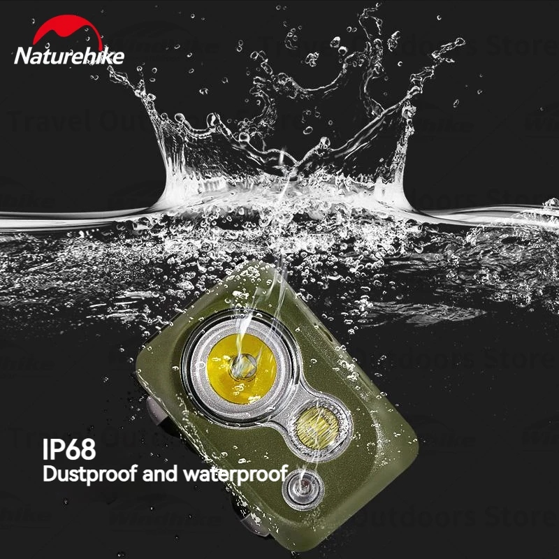 

Naturehike IP68 Waterproof Headlight Outdoor Camping Flashing Light LED Multi-level Dimming Portable 60°Adjustment Safety Light
