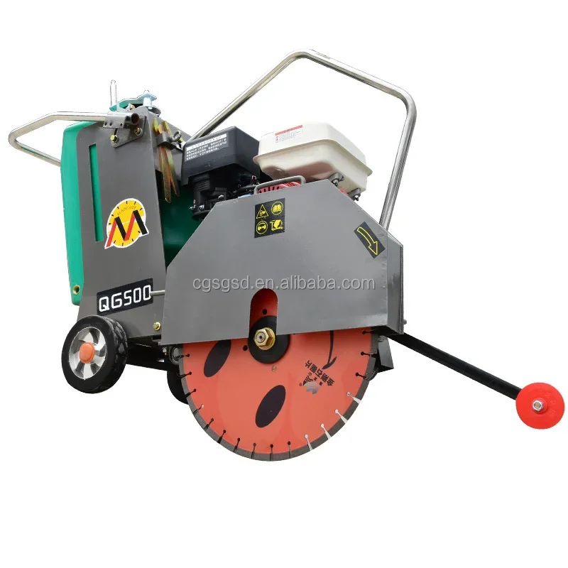 500mm Asphalt & Concrete Road Cutting Machine with Die sel/Gasoline Engine Pavement Floor Saw Cutter