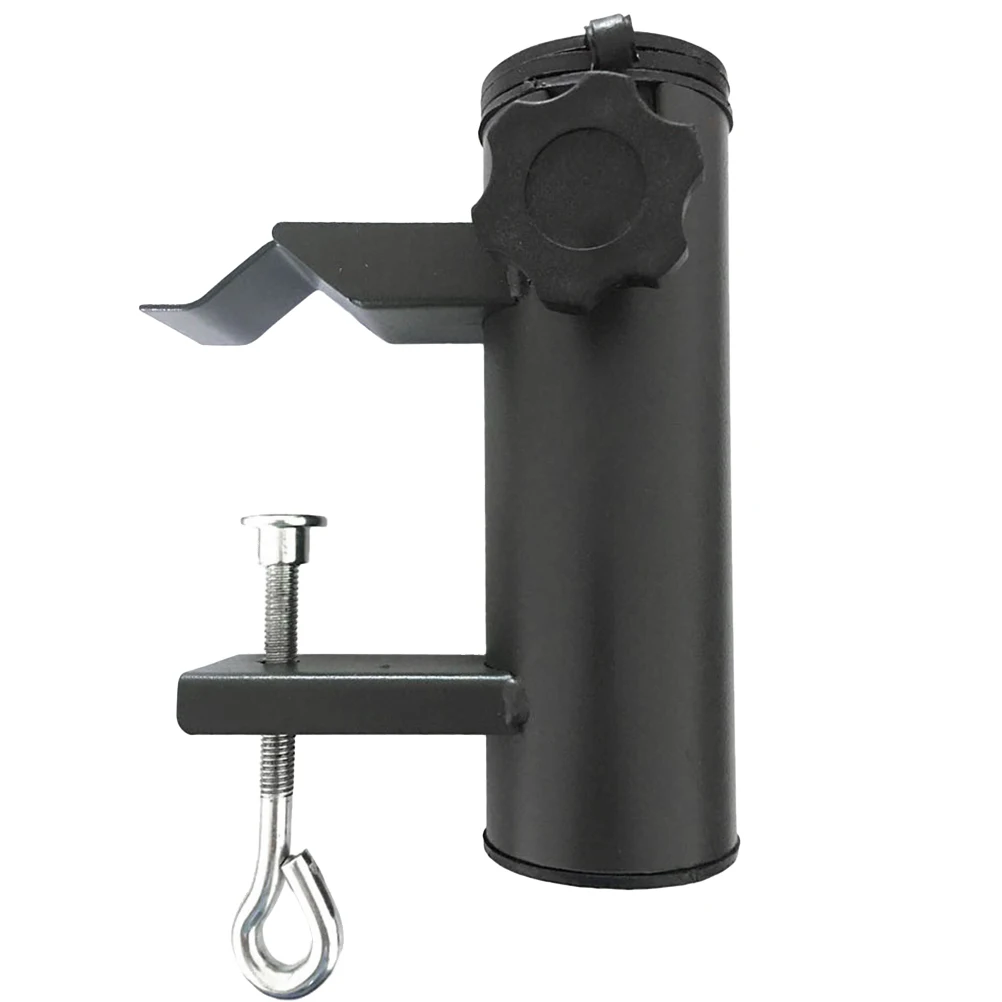 

Umbrella Clamp Holder Adjustable Bracket For Outdoor Shade Stand Tailgating Beach Fishing Pole Mount Black