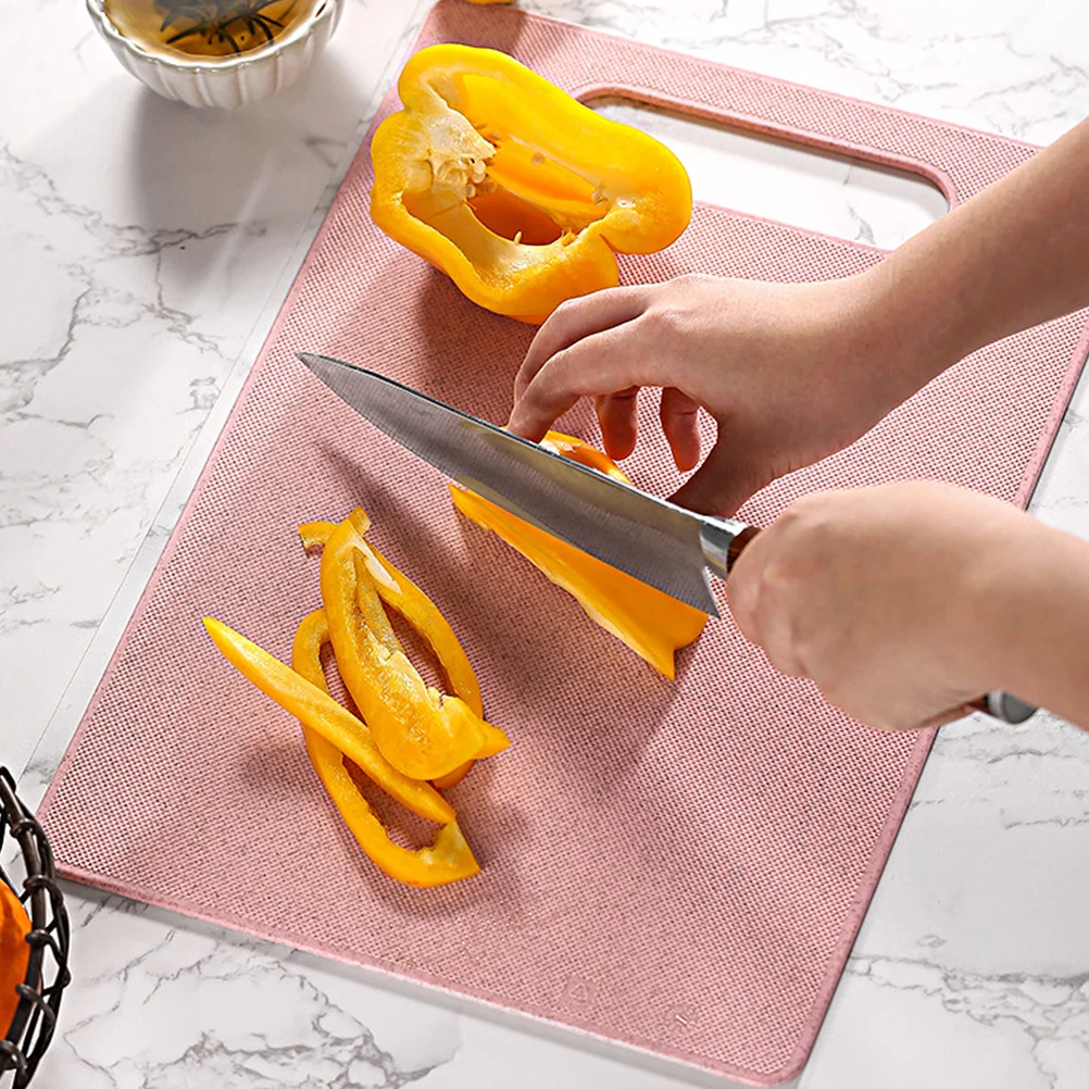 

Premium Wheat Straw Chopping Board Multipurpose Kitchen Supplies Easy Clean Hanging Design Kitchen Cutting Board