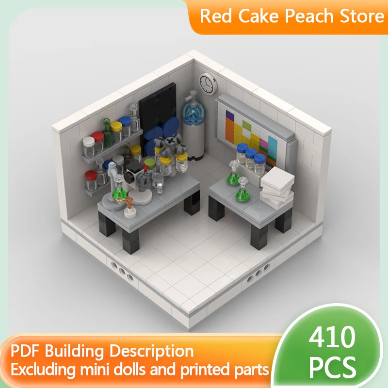 

Модель городской улицы MOC, конструктор из строительных блоков, малая химическая лаборатория, модульная технология, детские праздничные подарки, игрушки для сборки, набор