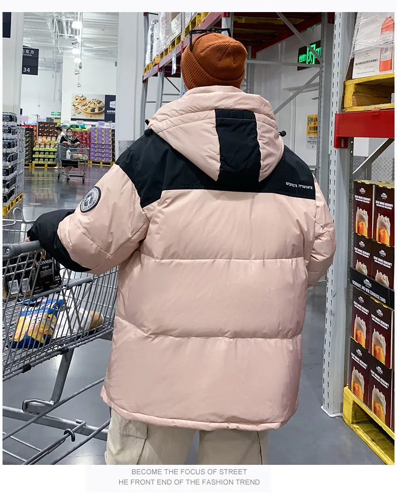 Men's Down Coats Parkas Loose-Fitting Winter Jacket Man Women Goose Down Jacket Warm Thick Casual Outdoor Puffer Padding HXY1672