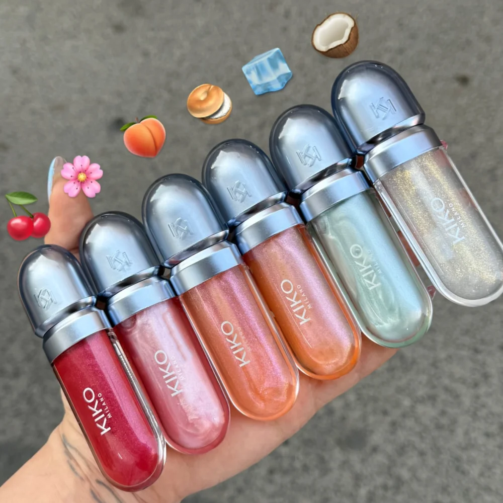 Kiko Limited Edition 3D Hydra Lip Gloss Pearlescent Shimmer Moisturizing Lip Glaze Lasting Waterproof Plump Glossy Lipstick