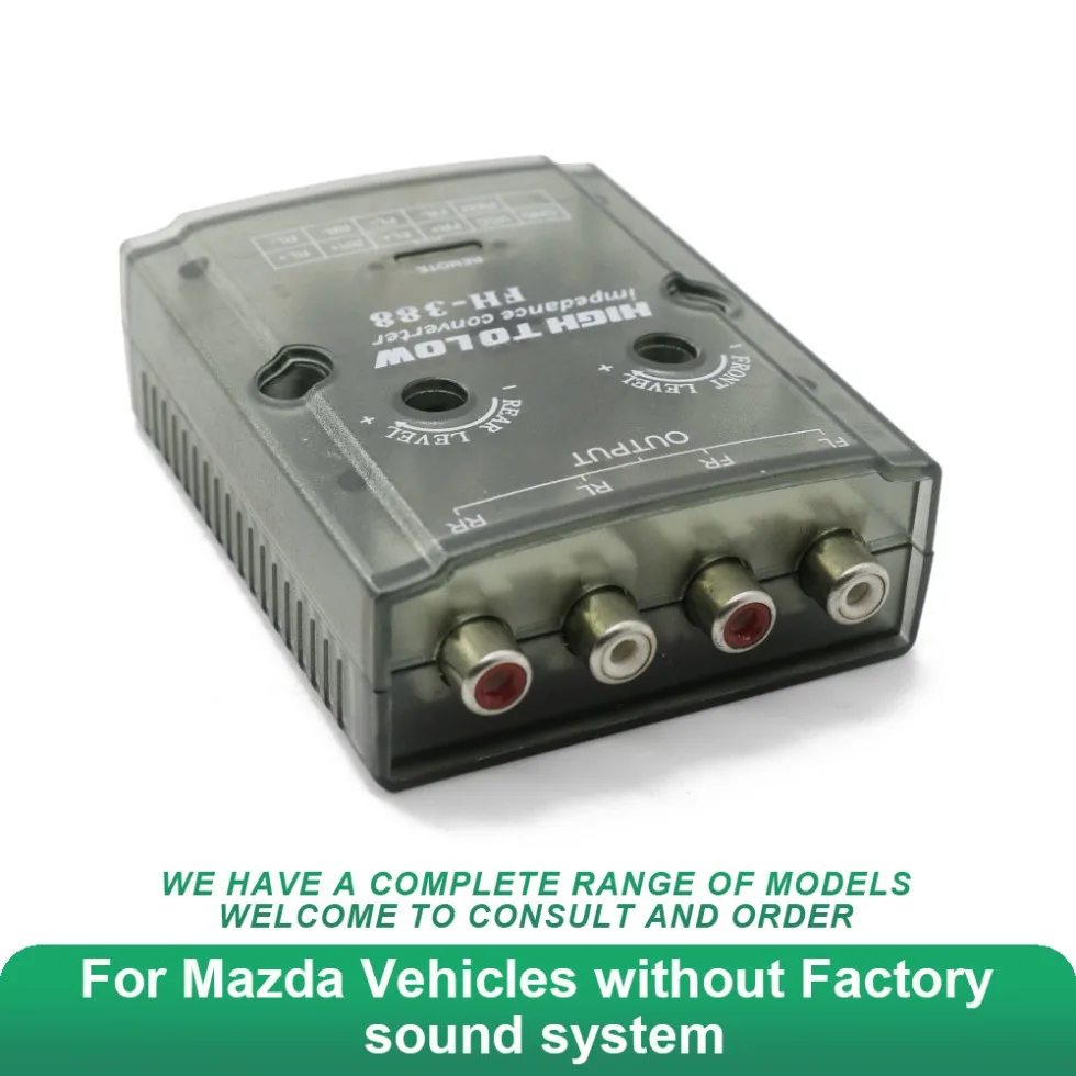 Car Audio Fascia  Replacement or Addition of An Amplifier Amplifier for Mazda Vehicles Without Factory Sound System