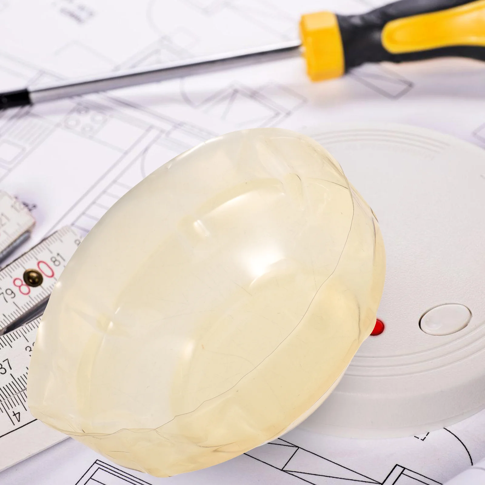 6 قطعة أغطية الدخان البلاستيكية المقاومة للغبار للطبخ أجهزة إنذار الحريق قبعات واقية للوحة غطاء مستشعر البناء #1