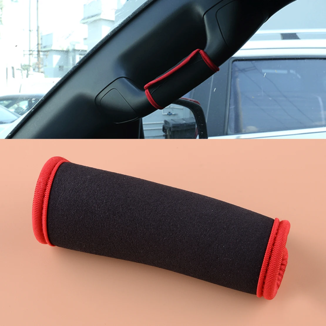 Interior Passenger Handle Protection Cloth Cover Trim Fit for Toyota Tacoma 2016 2017 2018 2019 2020 2021 2022 New