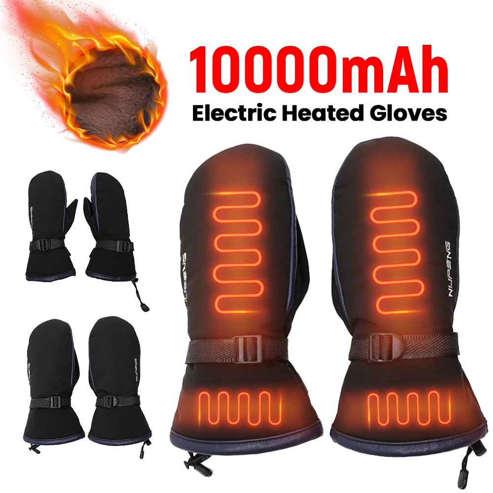

Electric Heating Gloves USB Charging Electric Heated Gloves Cold-Proof 3 Gear Temperature for Outdoor Camping Hiking