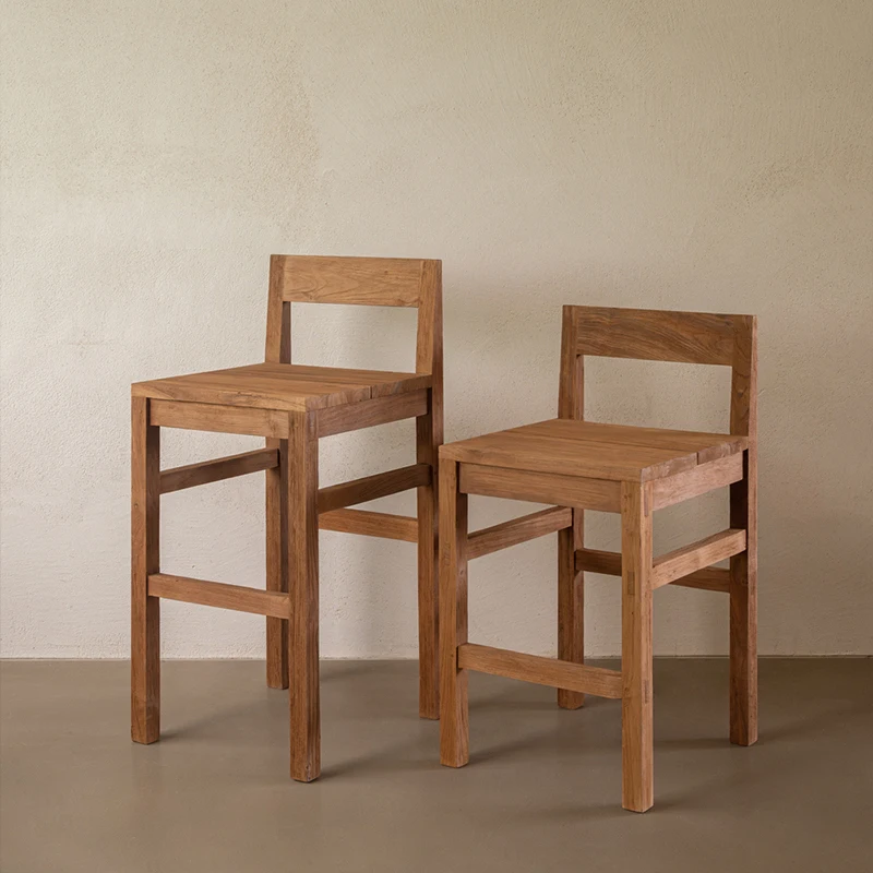 

Z Design Reception Bar Stools Modern Solid Wood Ergonomic Adults Waiting Bar Chairs Minimalist Counter Sillas De Bar FurnitureZ