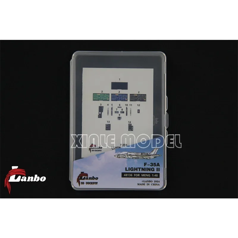 

Lanbo 3D Color Cockpit Instrument 48136 F-35A Модифицированный истребитель, для MENG MM-LS007 LS011 Модельный комплект 1/48