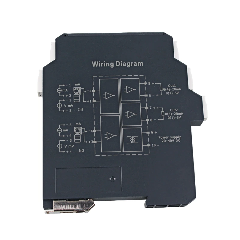 1 in 2 out 0-10v Converter Intelligent Distribution 4 20ma Analog Signal Isolator Distribution Converter with Passive Signal