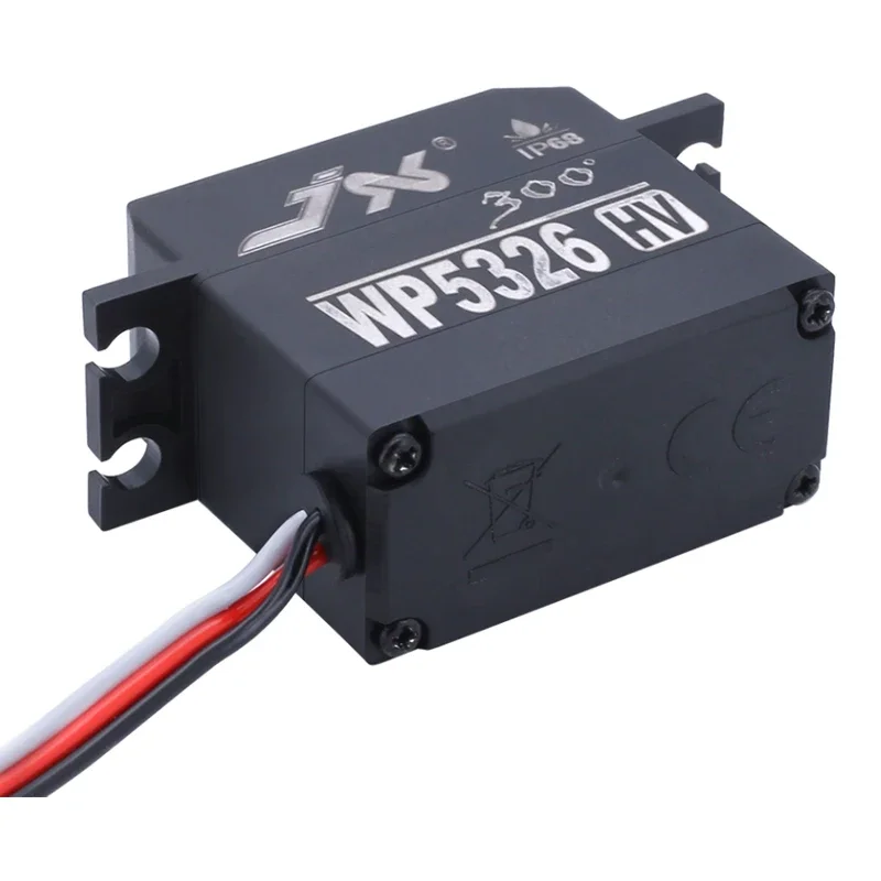 JX Servo WP5326HV-300 Servo numérique - couple 26 kg, étanche IP68, engrenage métallique, pour voitures, bateaux, chenilles et robotiques RC