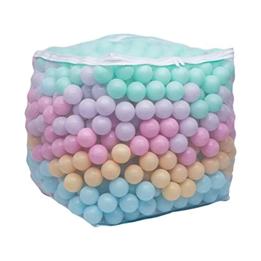 

BPA-Free Ball Pit Balls with Storage Bag, Crush-Proof Plastic for Toddlers 12+ Months Play, 6 Pastel Colors, 1000 Count