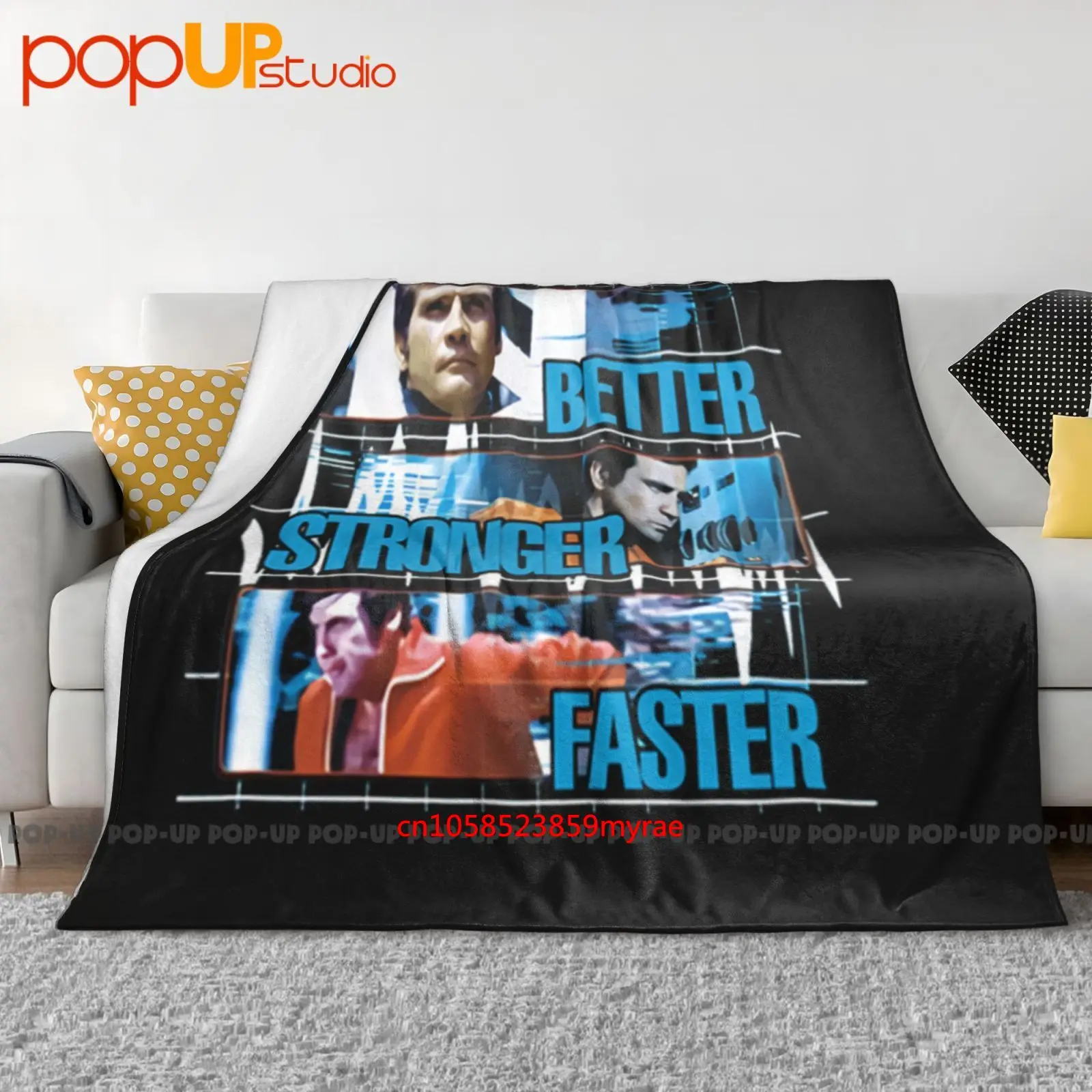 Couverture Ultra-douce pour homme de Six millions de dollars, meilleur, plus solide, rapide, couette, housse de canapé d'hiver, couvre-lit