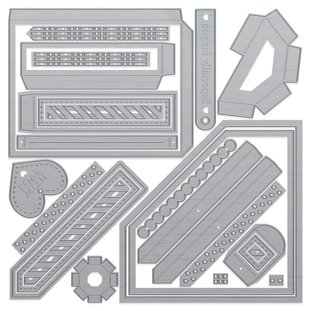 Metal Cutting Dies Octavia Bow Box Die Mold Craft Decoration Embossing Template DIY Greeting Card Handmade 2026 Holiday Knife view 3