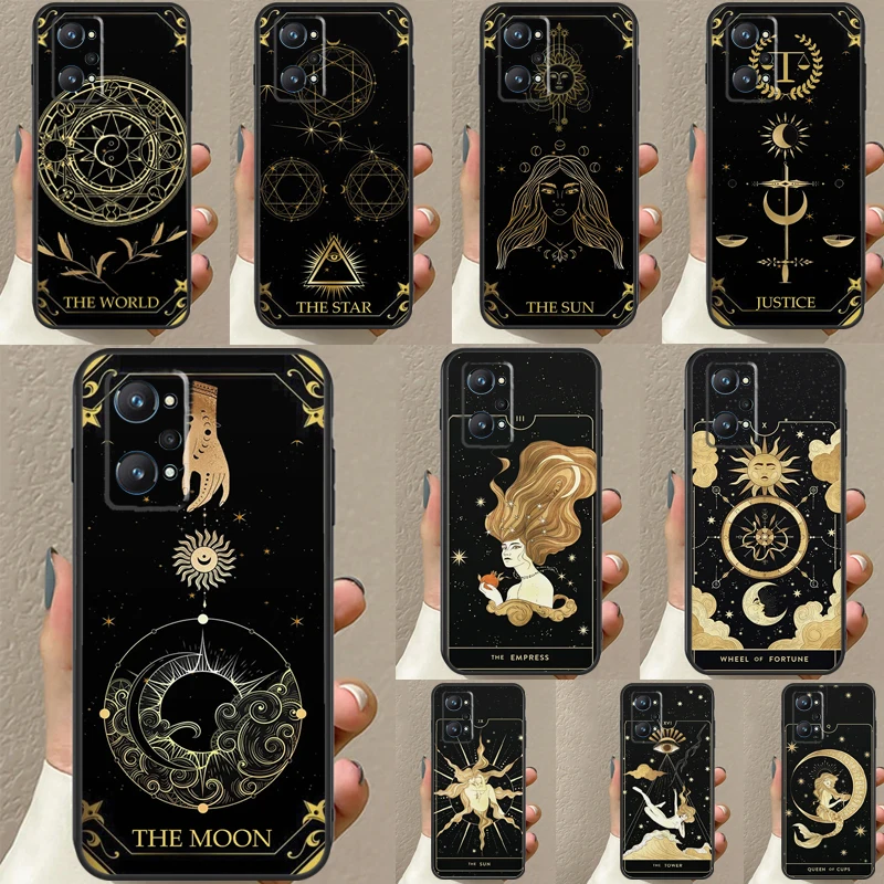 Astrology Tarot Cards For Realme C30 C31 C33 C35 C55 C21Y GT Neo 5 3T 2T OnePlus 11 10 9 Pro Nord CE 3 2 Lite Case