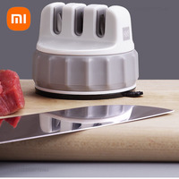Xiaomi 3/4-Purpose Huohou Mini Knife Sharpener One-handed Sharpening Super Suction Kitchen Multi-Functional Sharpening Stone 1ps