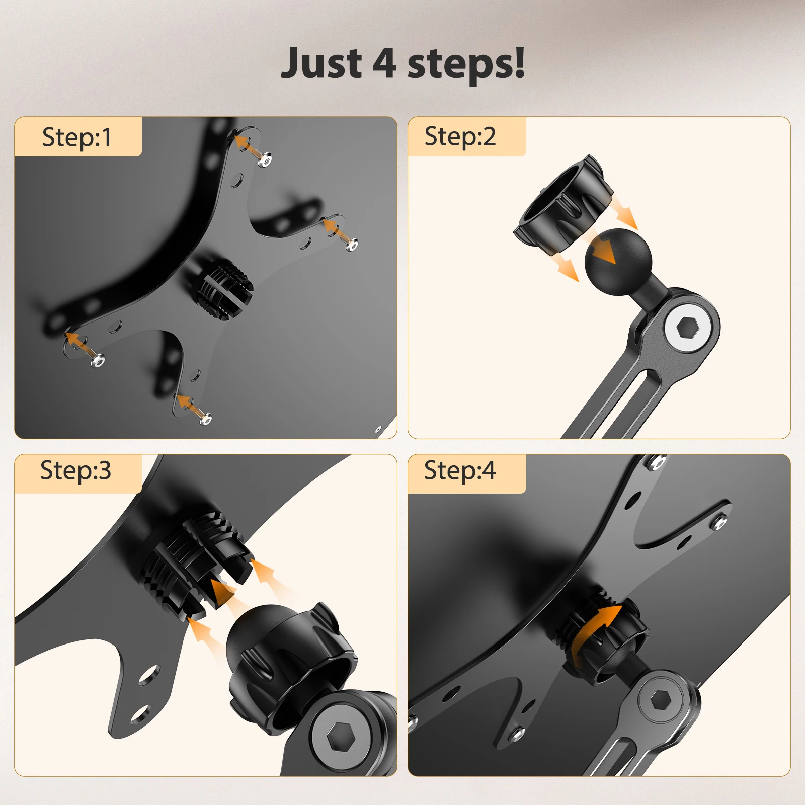 حامل شاشة EVICIV VESA مقاس 75 مم لشاشة محمولة مقاس 15.6 بوصة و16 بوصة و17 بوصة و17.3 بوصة و18 و18.5 بوصة وذراع عرض للألعاب ودعم مسطح VESA مقاس 75 × 75 مم