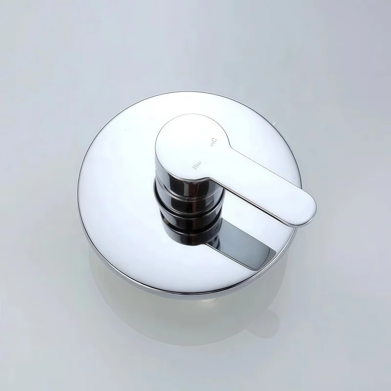 

Wall Mounted Brass Concealed Valve 2 Inlet 1 Outlet Bath Shower Faucet Single Handle Hot Cold Mixer Control Valve Chrome