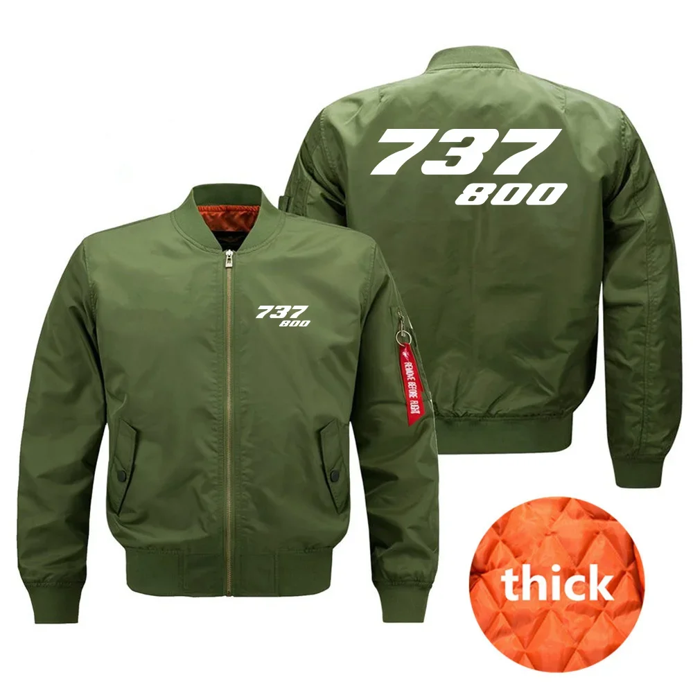 جديد الطيران الطيران 737-800 الطيارين الرجال Ma1 Bomber سترة التكتيكية رجل ملابس خارجية غير رسمية معاطف #6