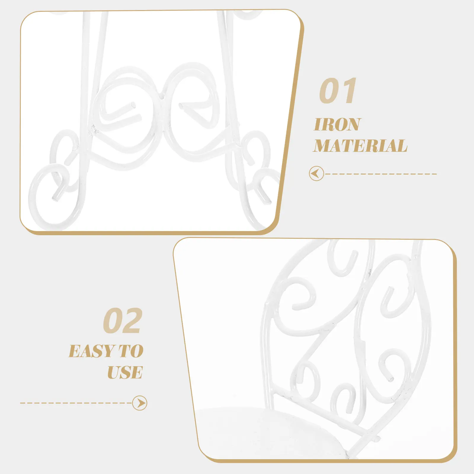 

1Set Miniature Table Chair Combination Iron Outdoor Garden Furniture Micro Landscape Decoration Creative Small Patio Furniture