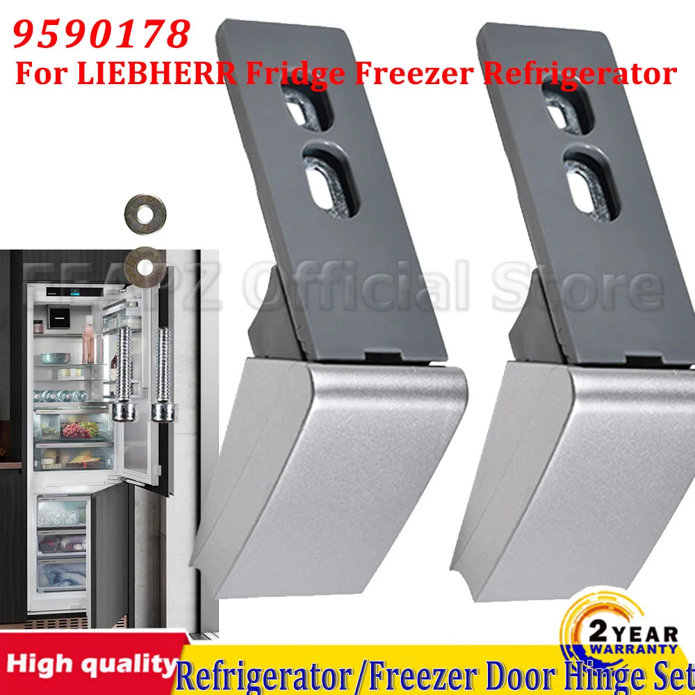 

Дверная петля для холодильника LIEBHERR, морозильной камеры, пара петлей + крепеж, серебро 9590178 03-JRI-857