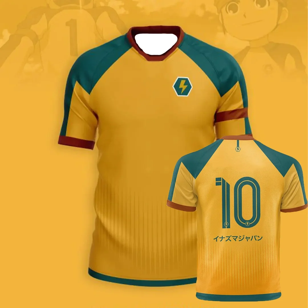 

Новая футболка Kaio 2026 года: Косплей-костюм Inazuma Eleven, аниме-футболка, форма футбольной команды, летний мужской топ, пляжная одежда, пляжная футболка