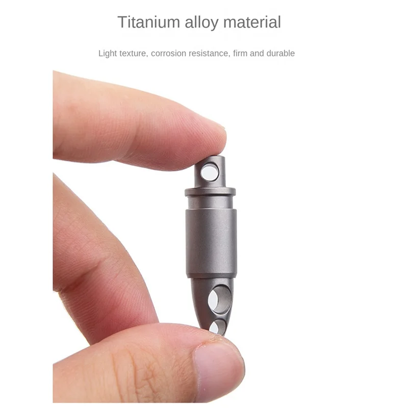 

AX83-Titanium Alloy Quick Pull Keychain Universal Buckle Car Keychain Mini Rotating Ring Gadget