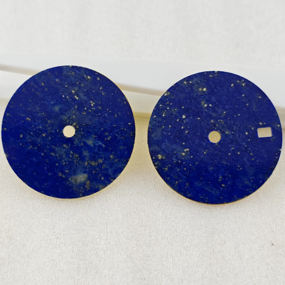 28.5mm Watch Dial Natural Stone Sterile Dial No Lume Index Lapis Lazuli/Malachite/Tiger's Eye for NH35 NH36 Movement Watch Parts